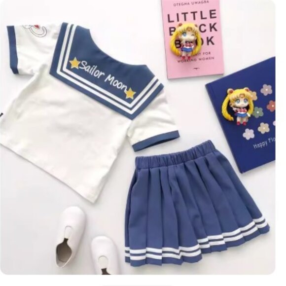 sailor moon girls shirt & skirt  2pc set - Picture 3 of 6